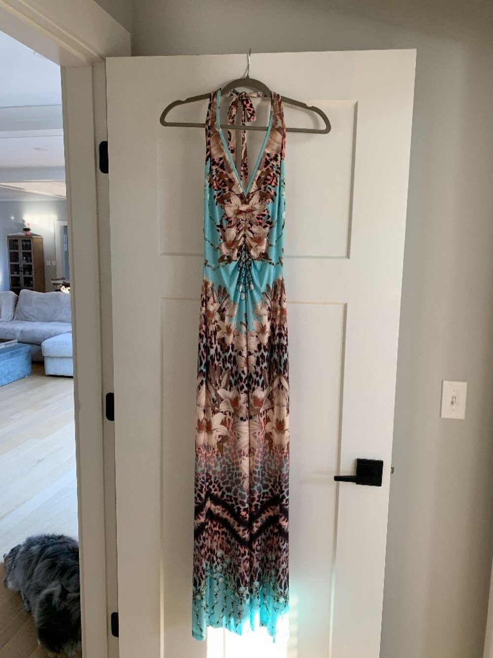 Venus Halter Maxi Dress, Small